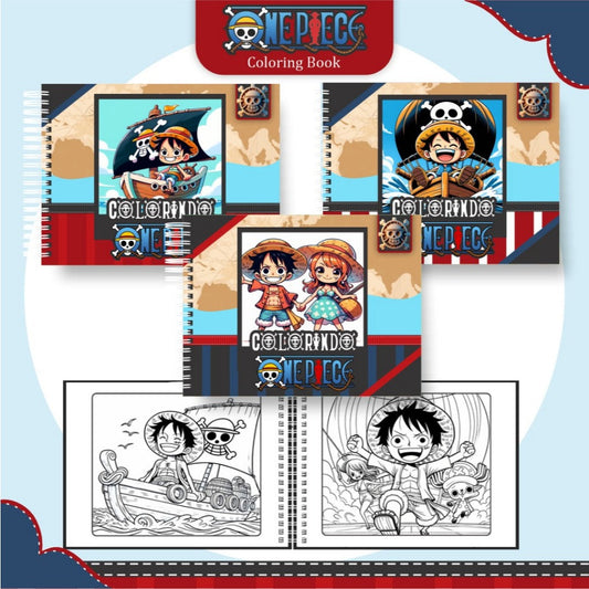 Livro de Colorir One Piece - 100 Folhas