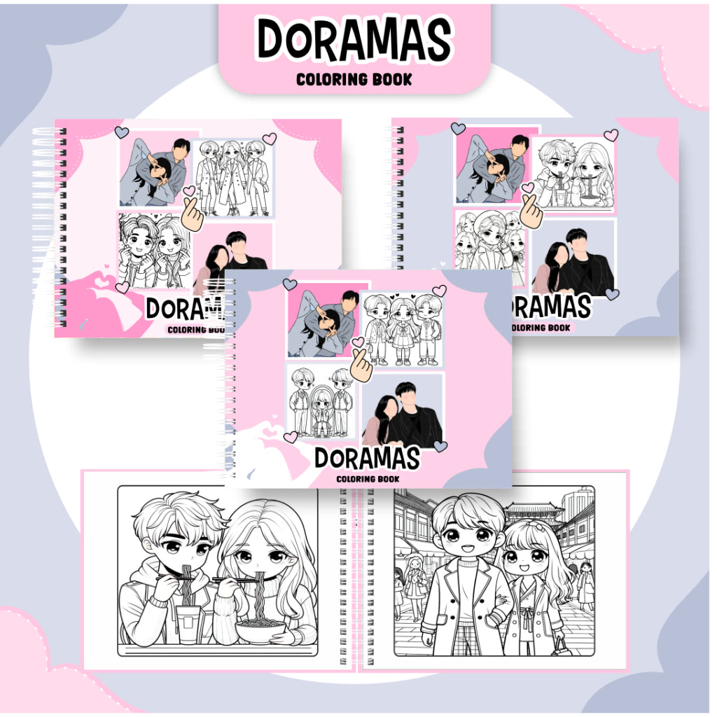 Livro de Colorir Doramas - 100 Folhas