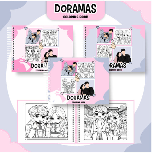 Livro de Colorir Doramas - 100 Folhas