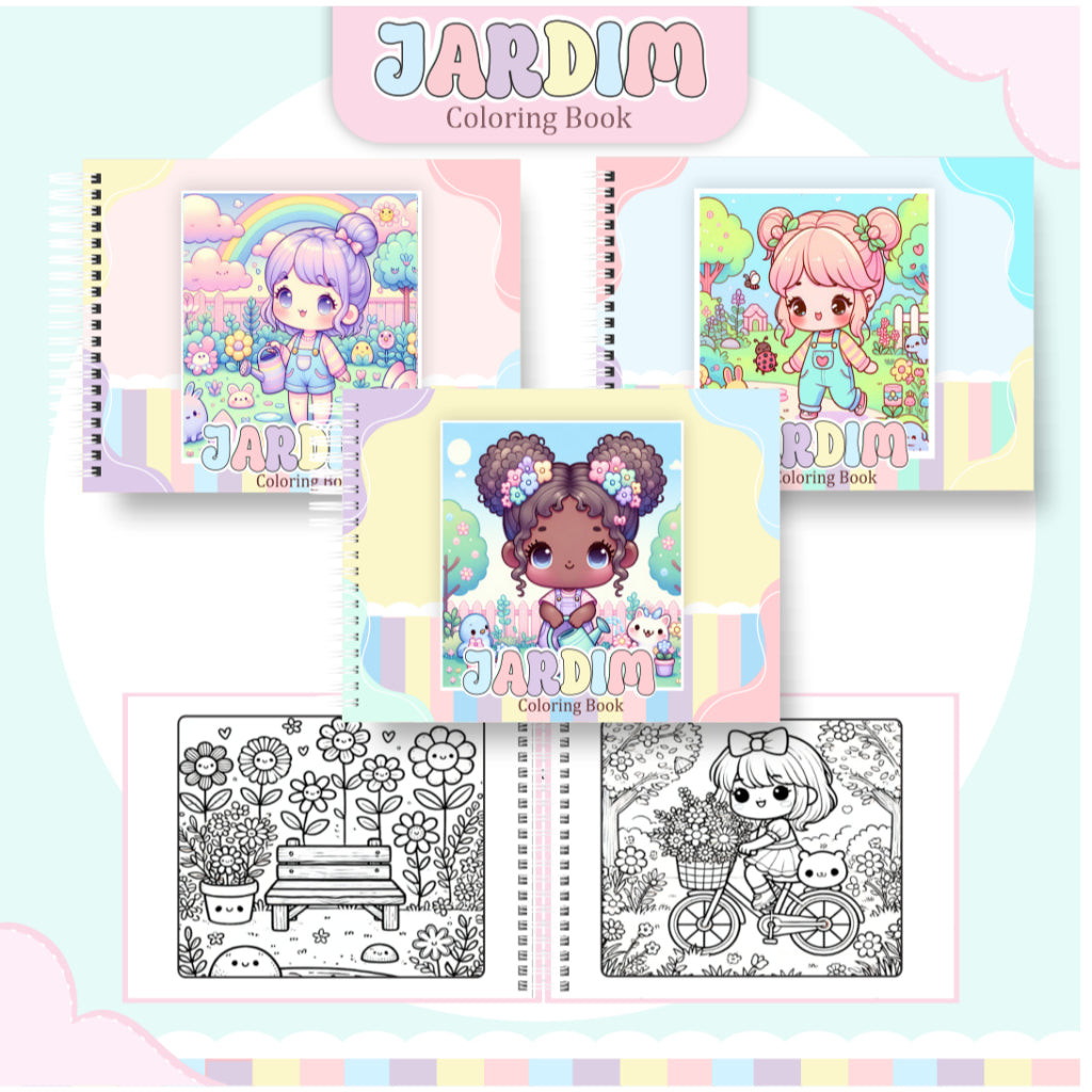 Livro de Colorir Jardim - 100 Folhas