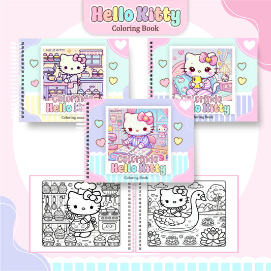 Livro de Colorir Hello Kitty - 100 Folhas