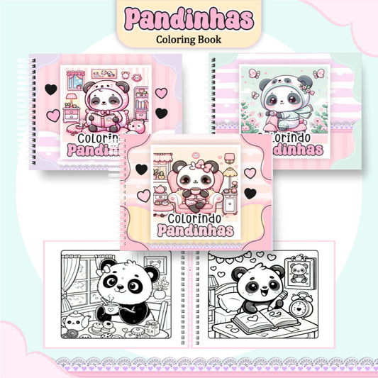 Livro de Colorir Pandinha - 100 Folhas