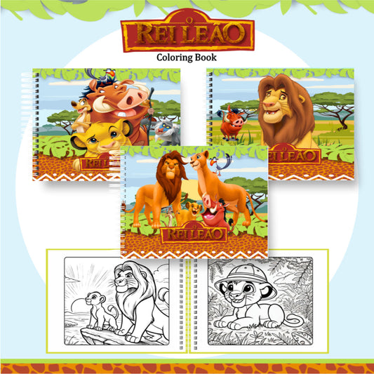 Livro de Colorir Rei Leão - 100 Folhas
