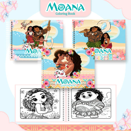 Livro de Colorir Moana - 100 Folhas