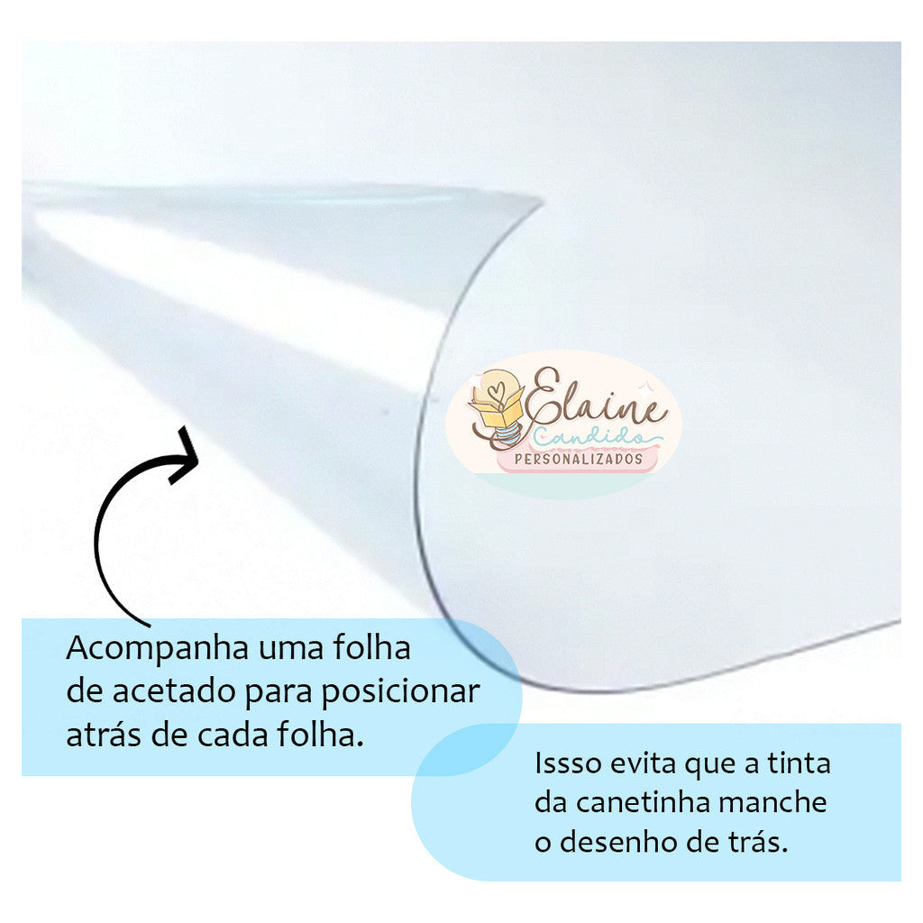 Livro de Colorir Pooh Rosa - 100 folhas